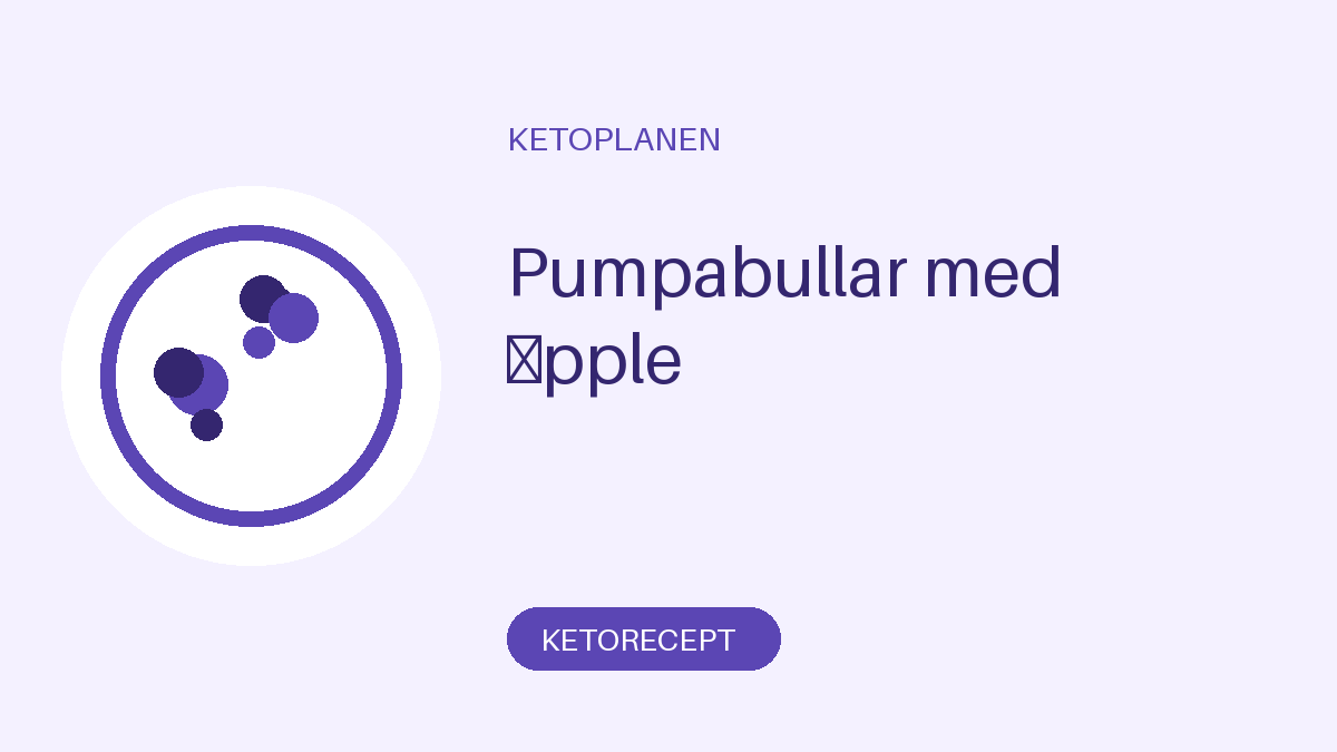 Pumpabullar med äpple