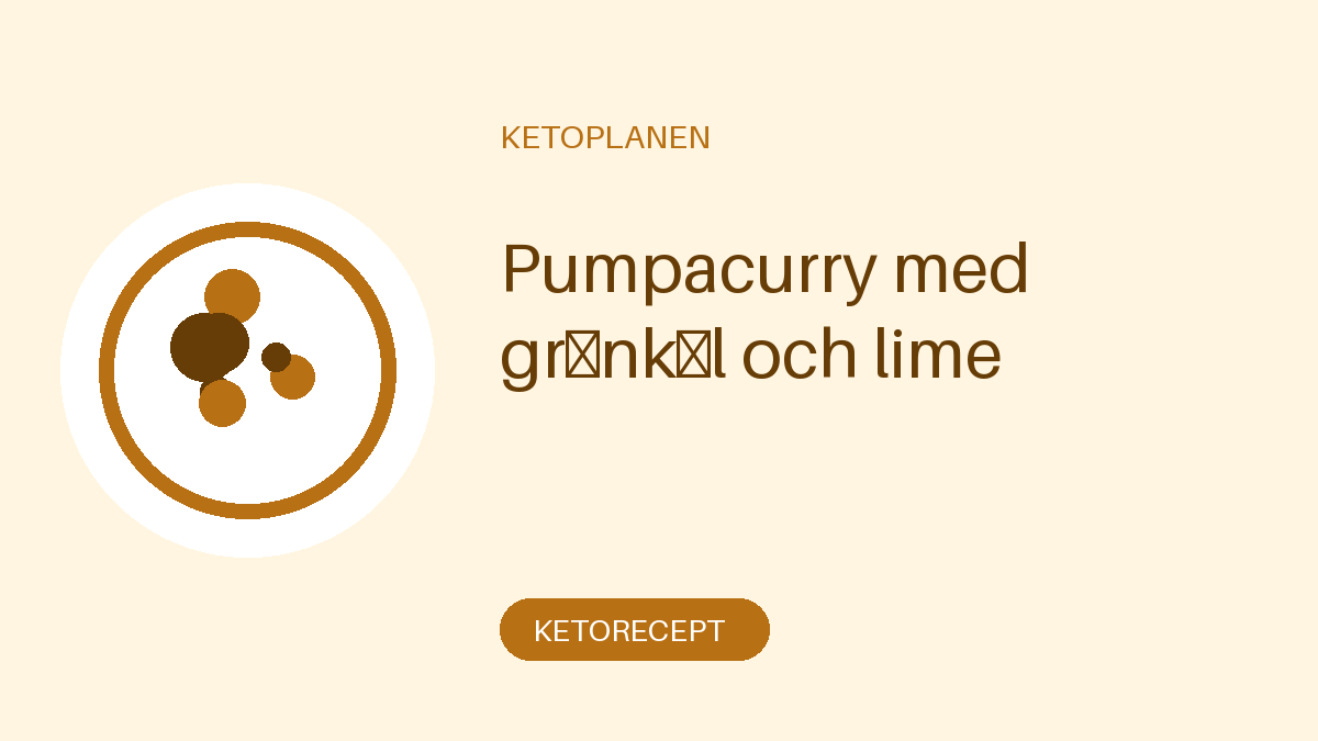 Pumpacurry med grönkål och lime