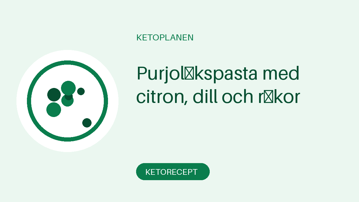 Purjolökspasta med citron, dill och räkor