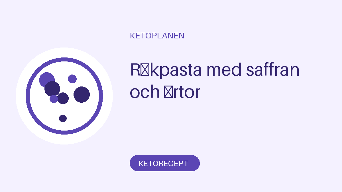 Räkpasta med saffran och ärtor