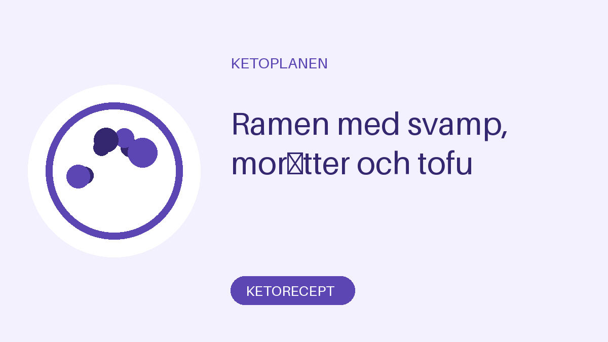Ramen med svamp, morötter och tofu