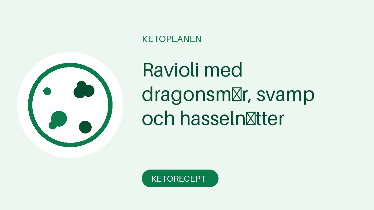 Ravioli med dragonsmör, svamp och hasselnötter