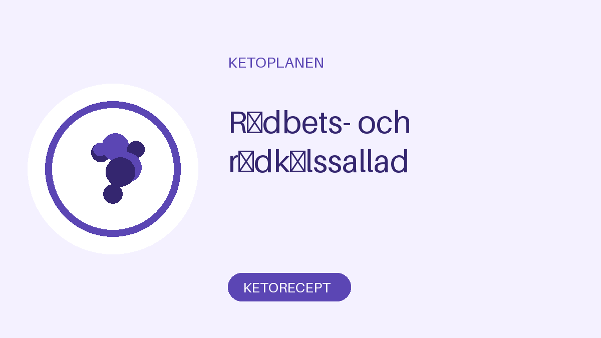 Rödbets- och rödkålssallad