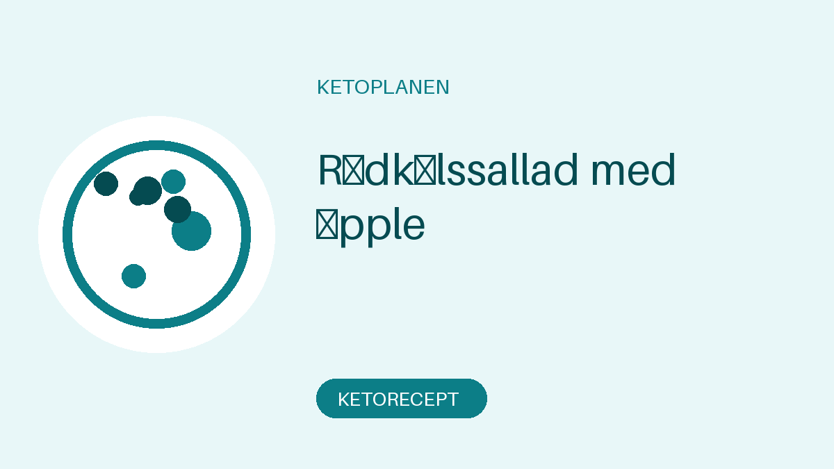 Rödkålssallad med äpple