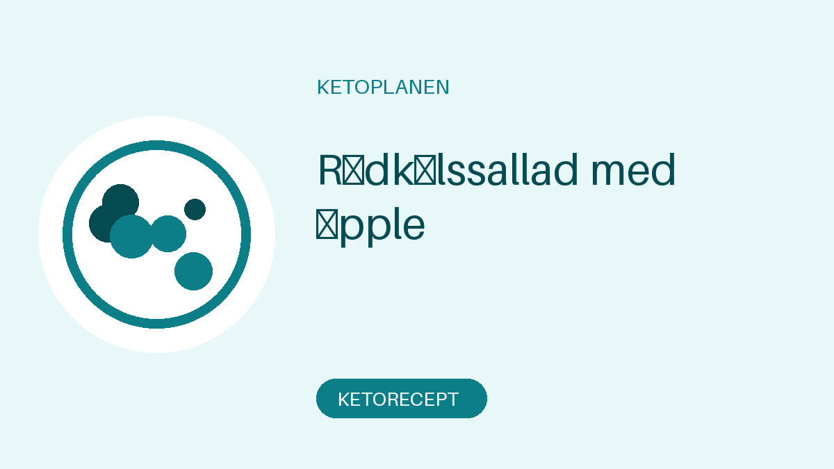 Rödkålssallad med äpple