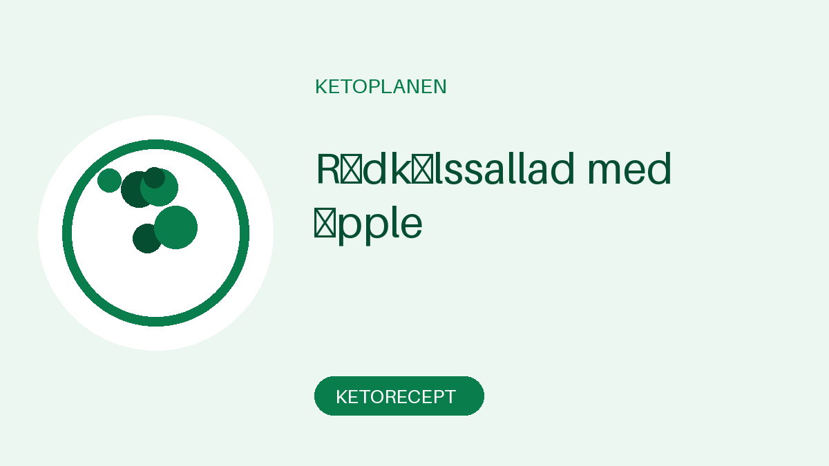 Rödkålssallad med äpple