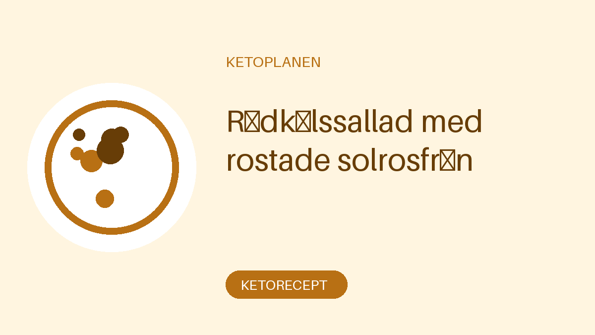 Rödkålssallad med rostade solrosfrön