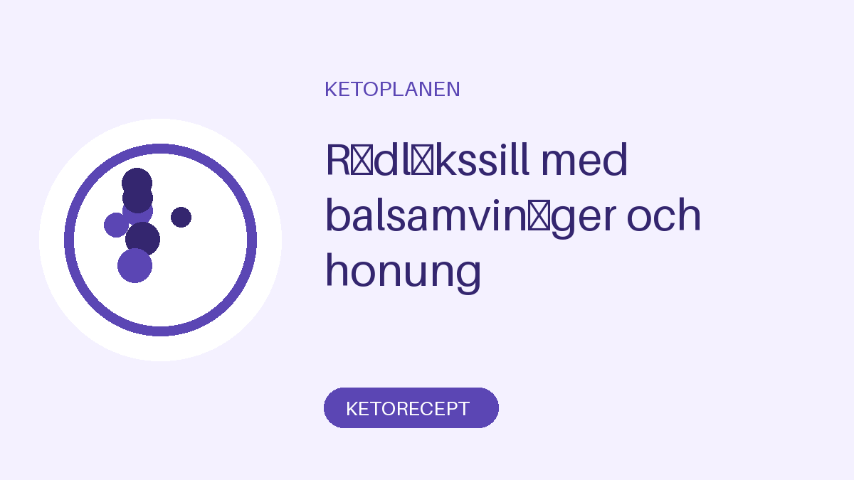 Rödlökssill med balsamvinäger och honung