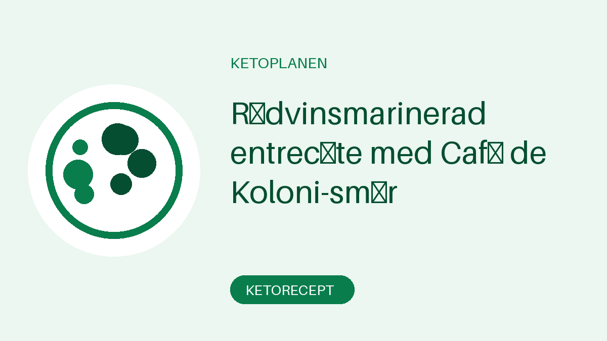 Rödvinsmarinerad entrecôte med Café de Koloni-smör