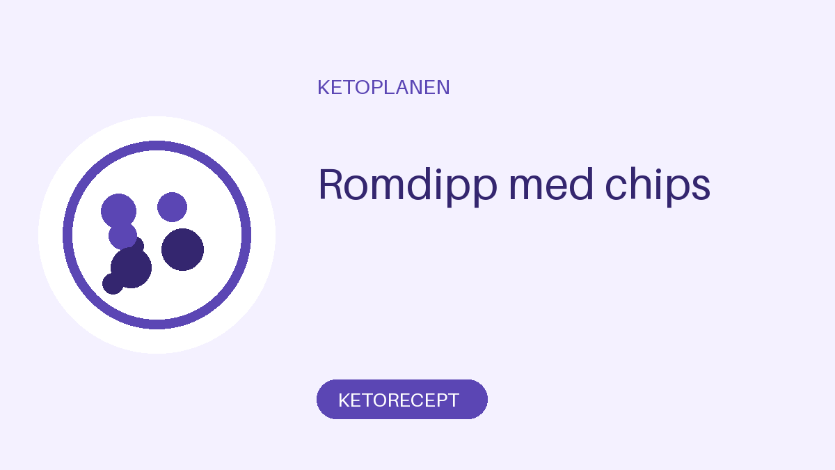 Romdipp med chips