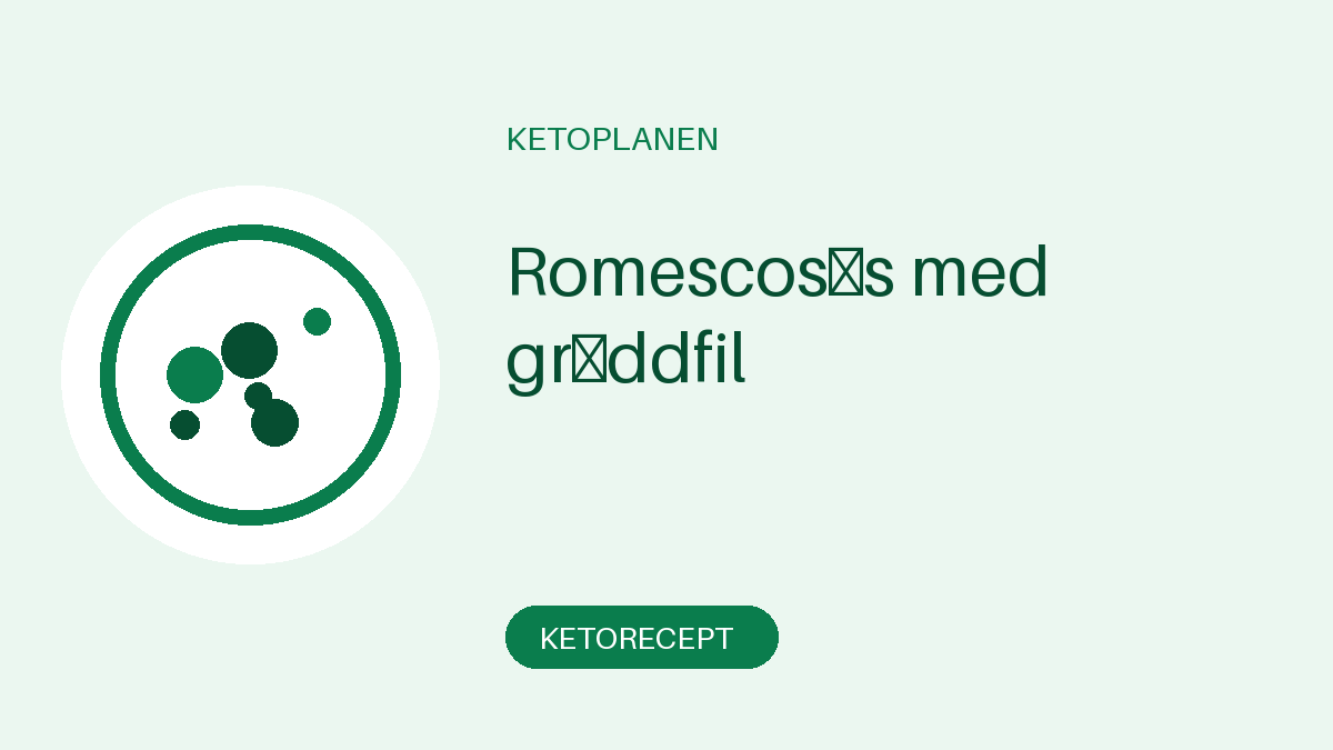 Romescosås med gräddfil