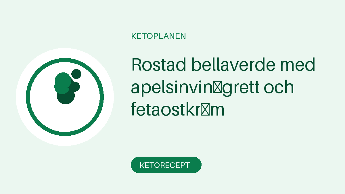 Rostad bellaverde med apelsinvinägrett och fetaostkräm