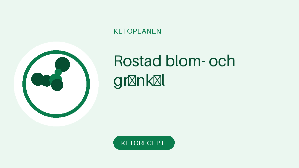 Rostad blom- och grönkål