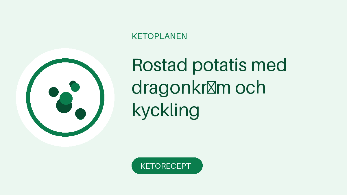Rostad potatis med dragonkräm och kyckling