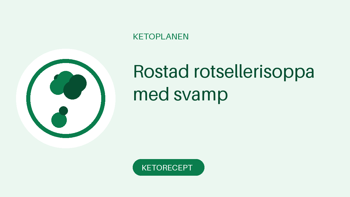 Rostad rotsellerisoppa med svamp