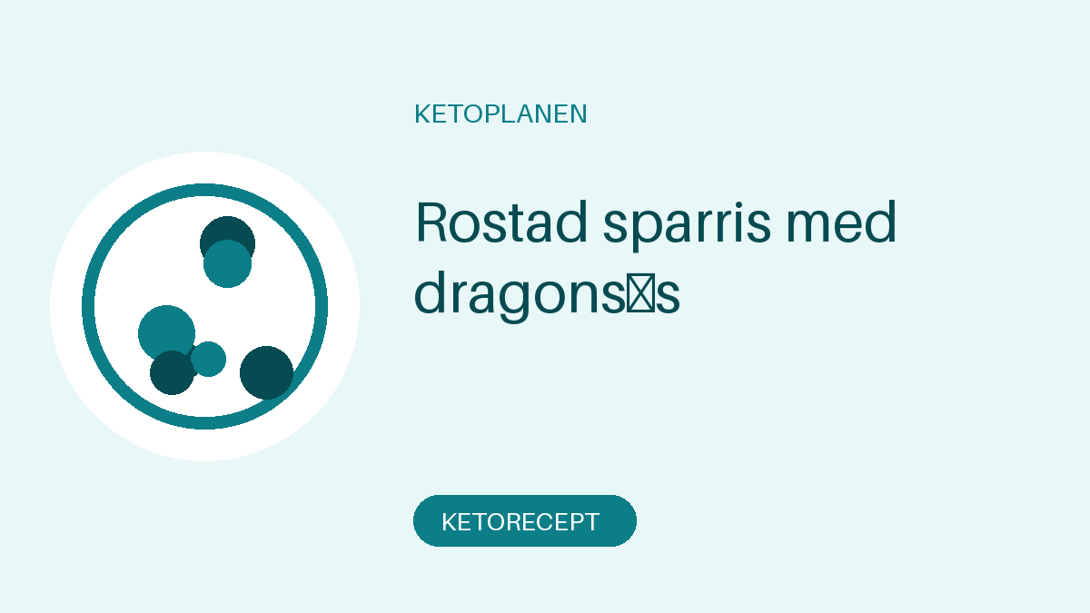 Rostad sparris med dragonsås