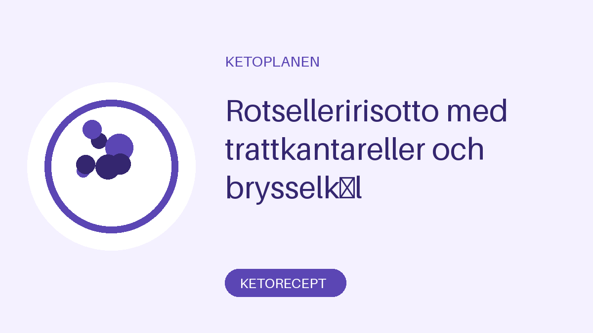 Rotselleririsotto med trattkantareller och brysselkål