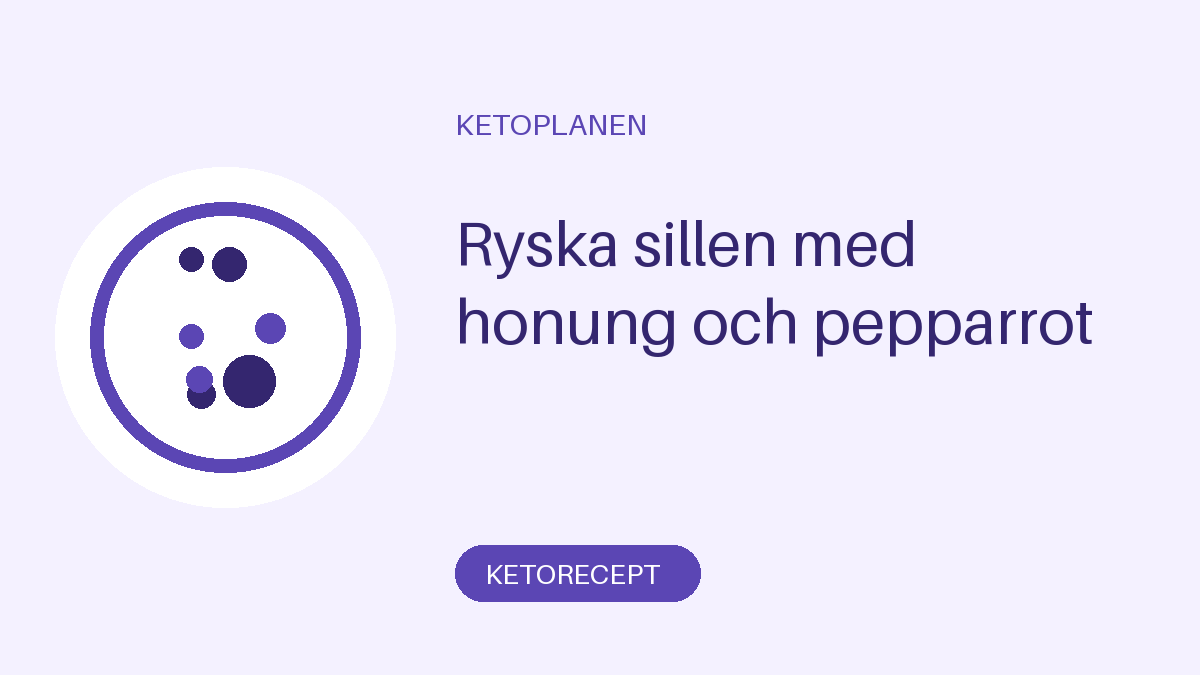 Ryska sillen med honung och pepparrot