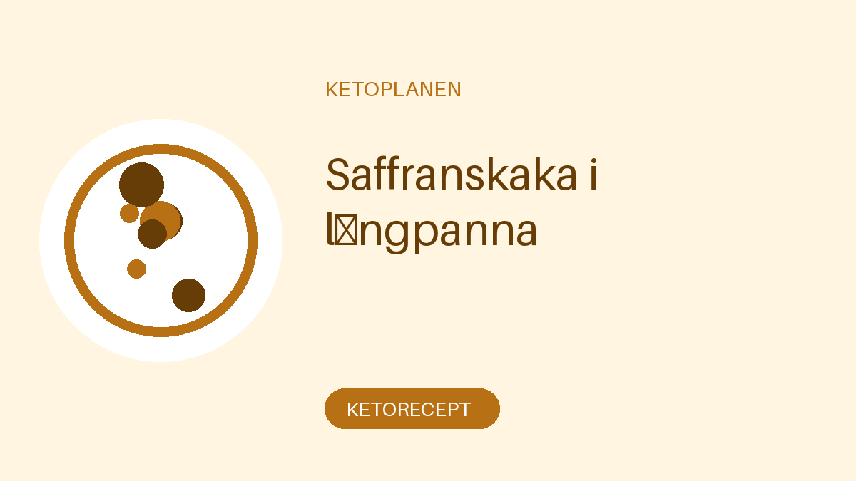 Saffranskaka i långpanna