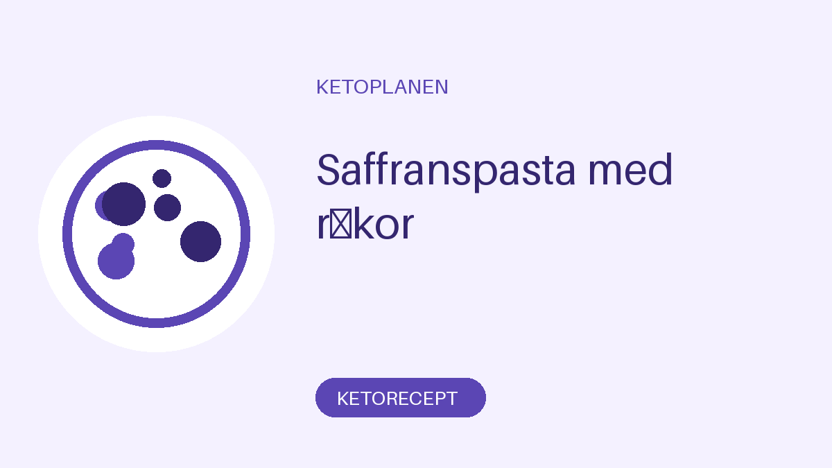 Saffranspasta med räkor