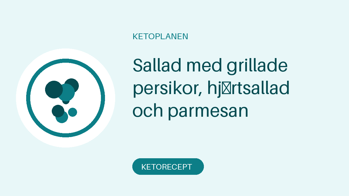 Sallad med grillade persikor, hjärtsallad och parmesan