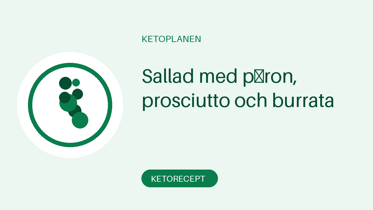 Sallad med päron, prosciutto och burrata