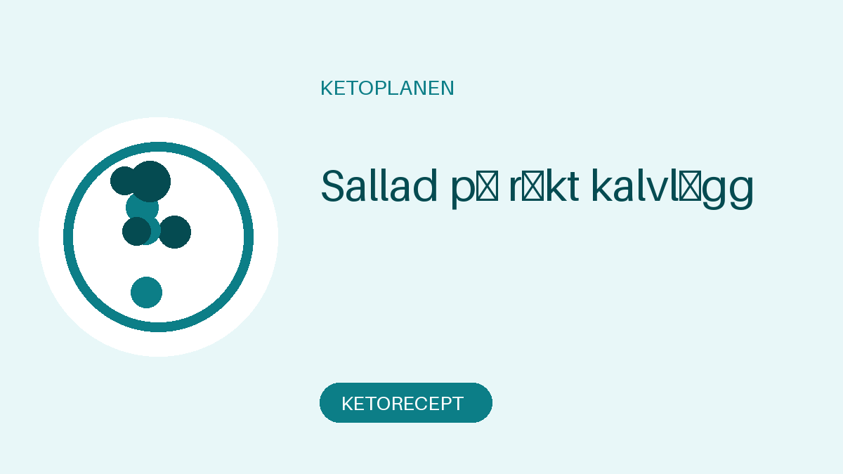 Sallad på rökt kalvlägg