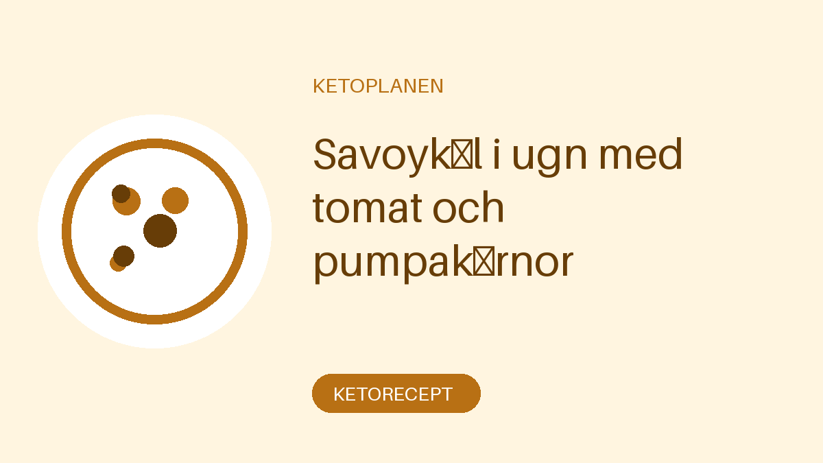 Savoykål i ugn med tomat och pumpakärnor