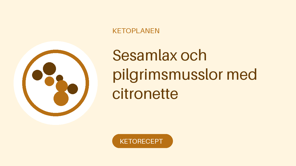 Sesamlax och pilgrimsmusslor med citronette
