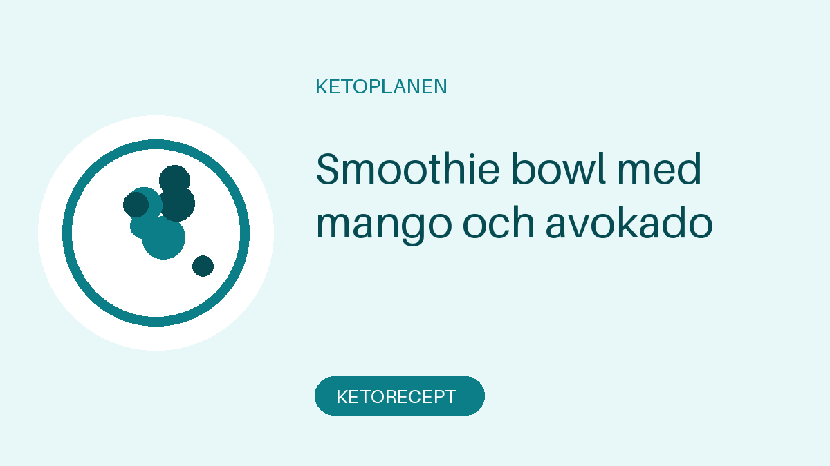 Smoothie bowl med mango och avokado