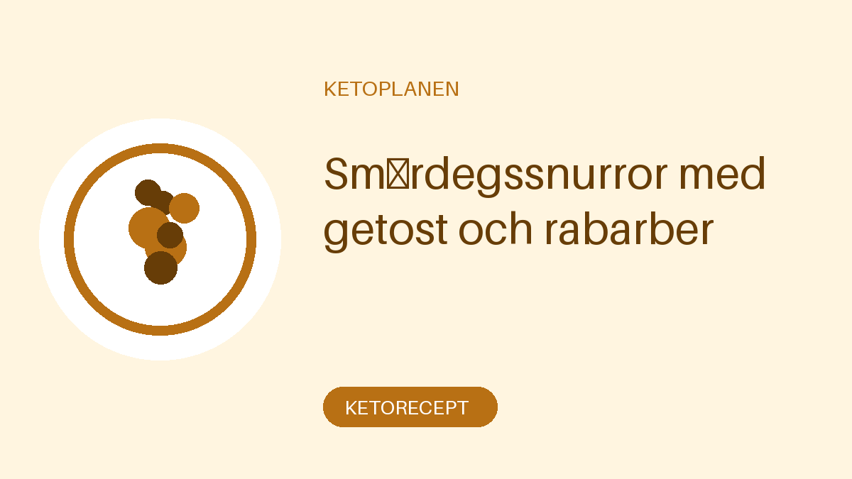 Smördegssnurror med getost och rabarber