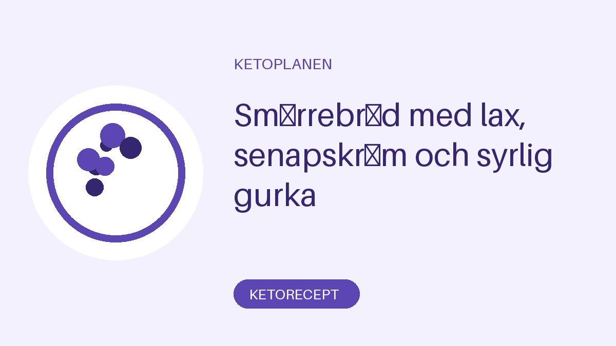 Smörrebröd med lax, senapskräm och syrlig gurka