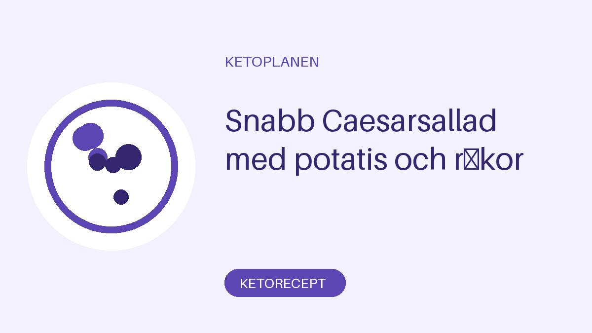 Snabb Caesarsallad med potatis och räkor
