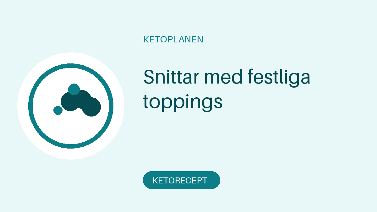 Snittar med festliga toppings