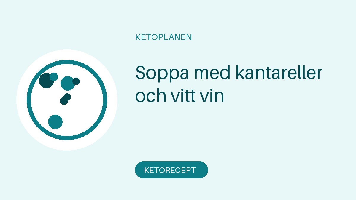 Soppa med kantareller och vitt vin