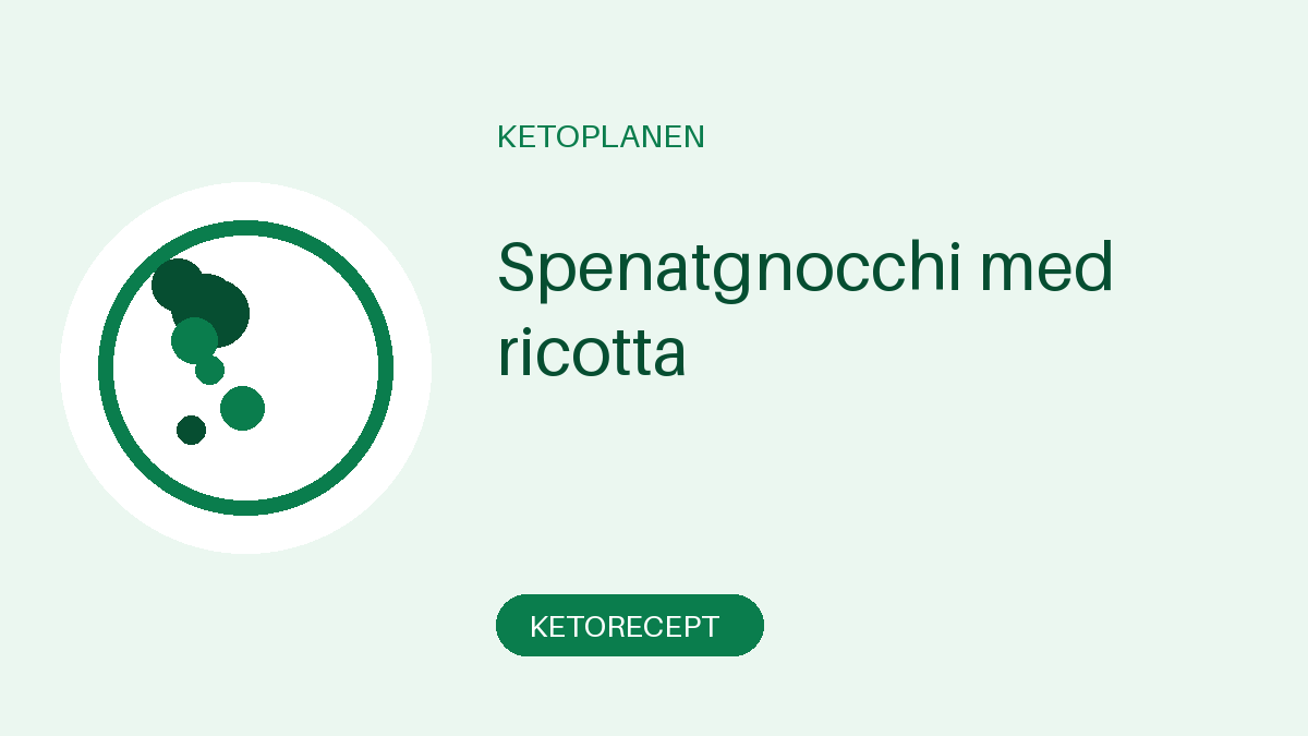 Spenatgnocchi med ricotta