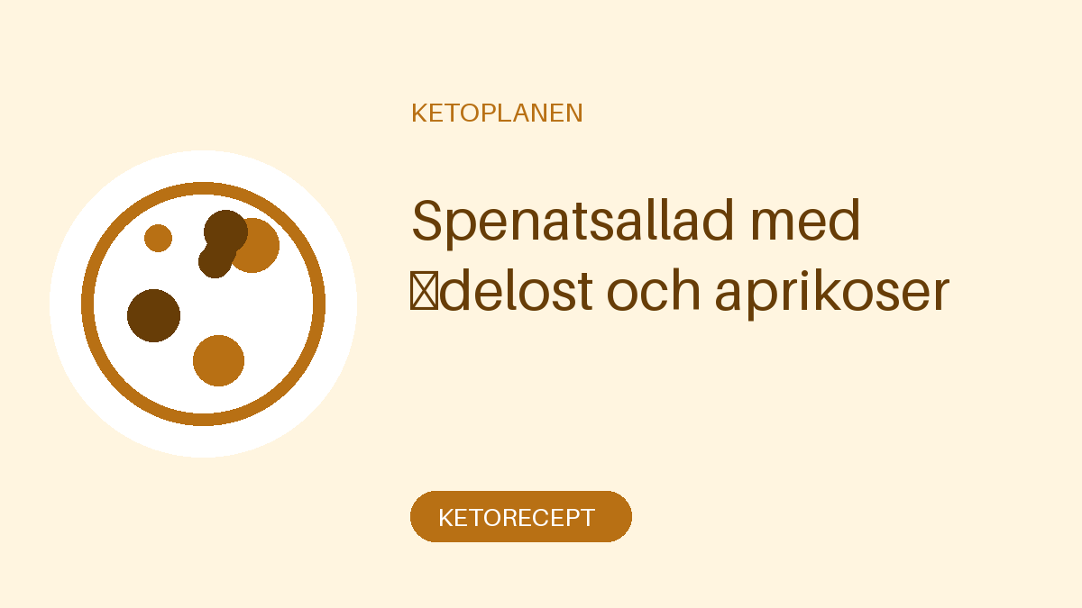 Spenatsallad med ädelost och aprikoser