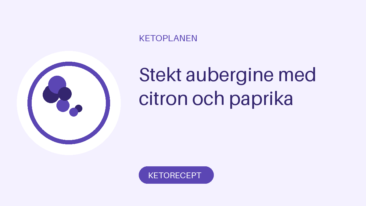 Stekt aubergine med citron och paprika