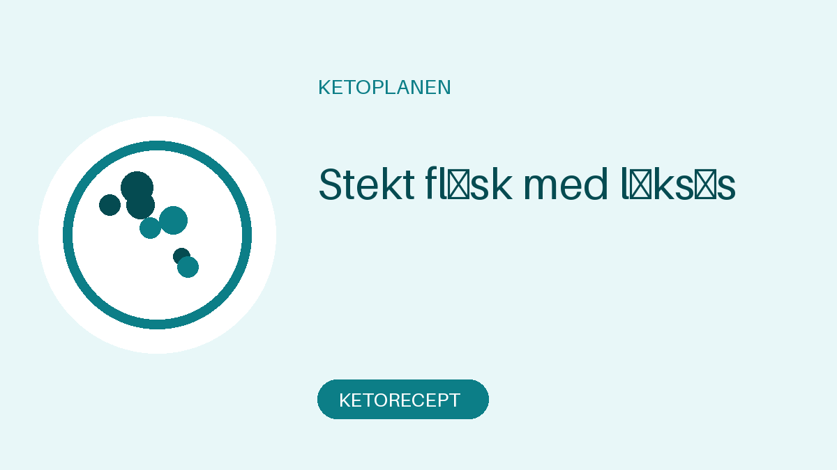 Stekt fläsk med löksås