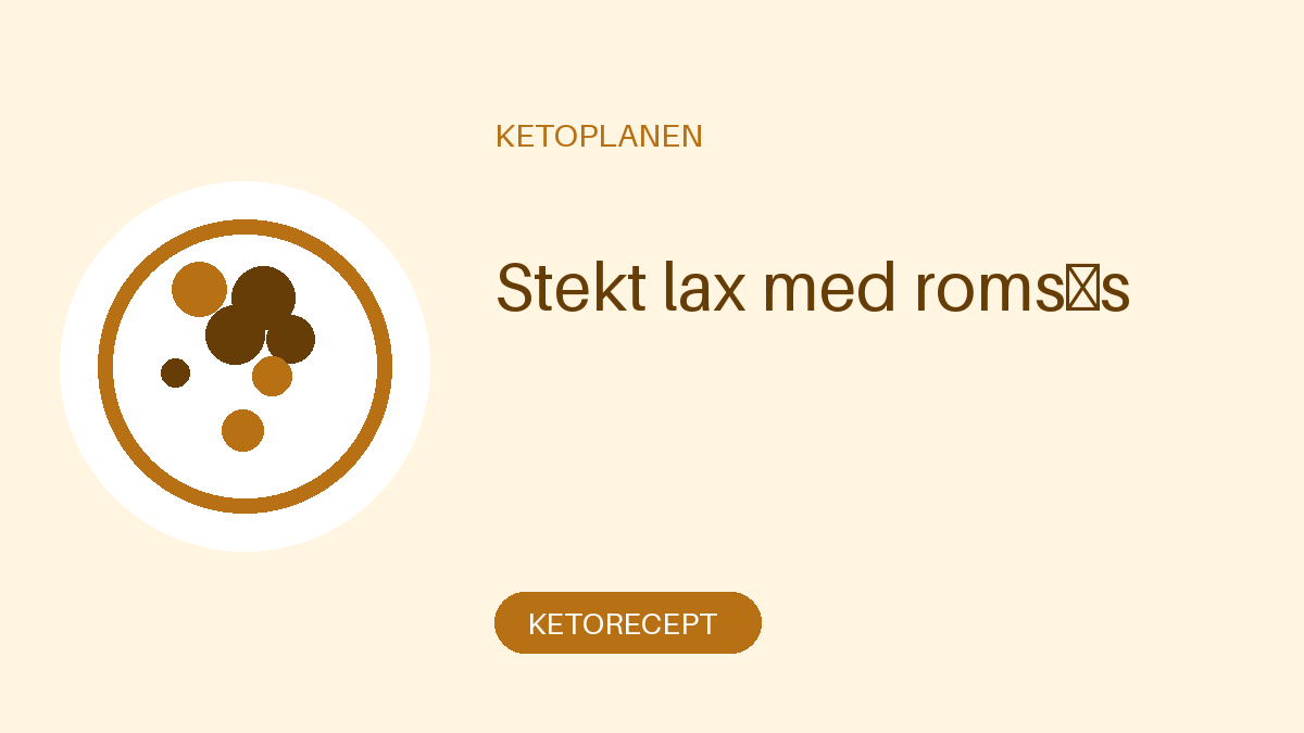 Stekt lax med romsås