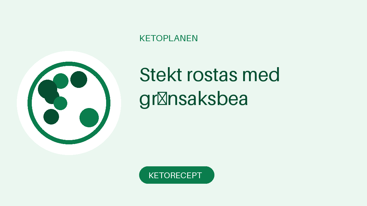 Stekt rostas med grönsaksbea