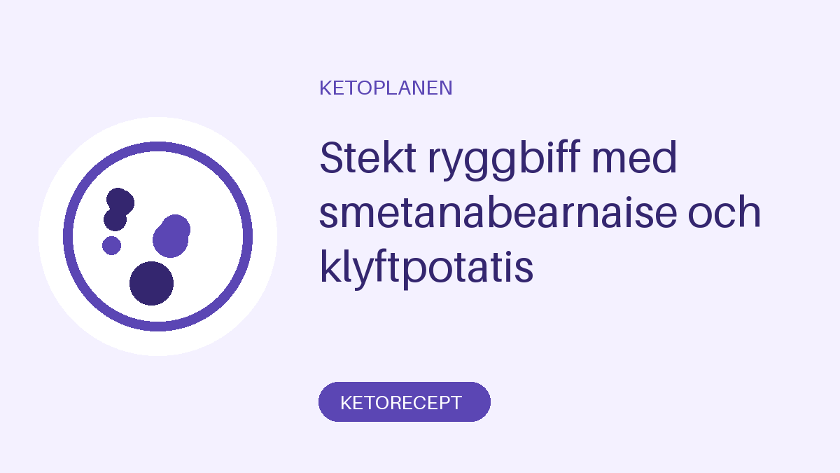 Stekt ryggbiff med smetanabearnaise och klyftpotatis