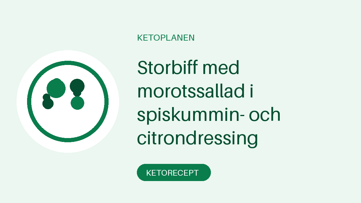 Storbiff med morotssallad i spiskummin- och citrondressing