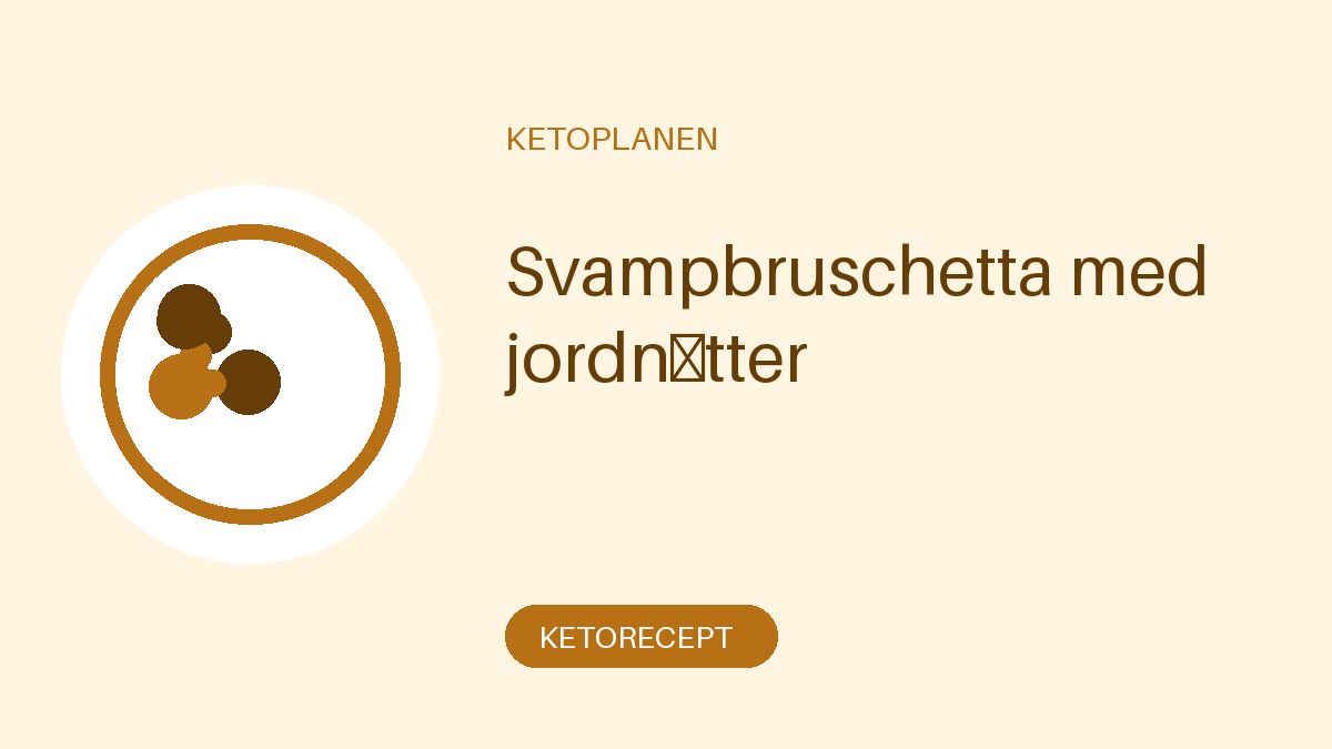 Svampbruschetta med jordnötter