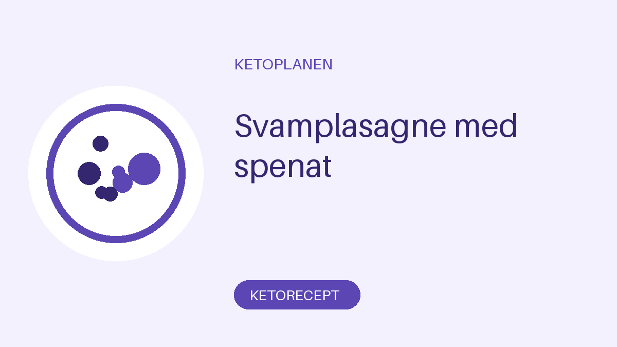 Svamplasagne med spenat