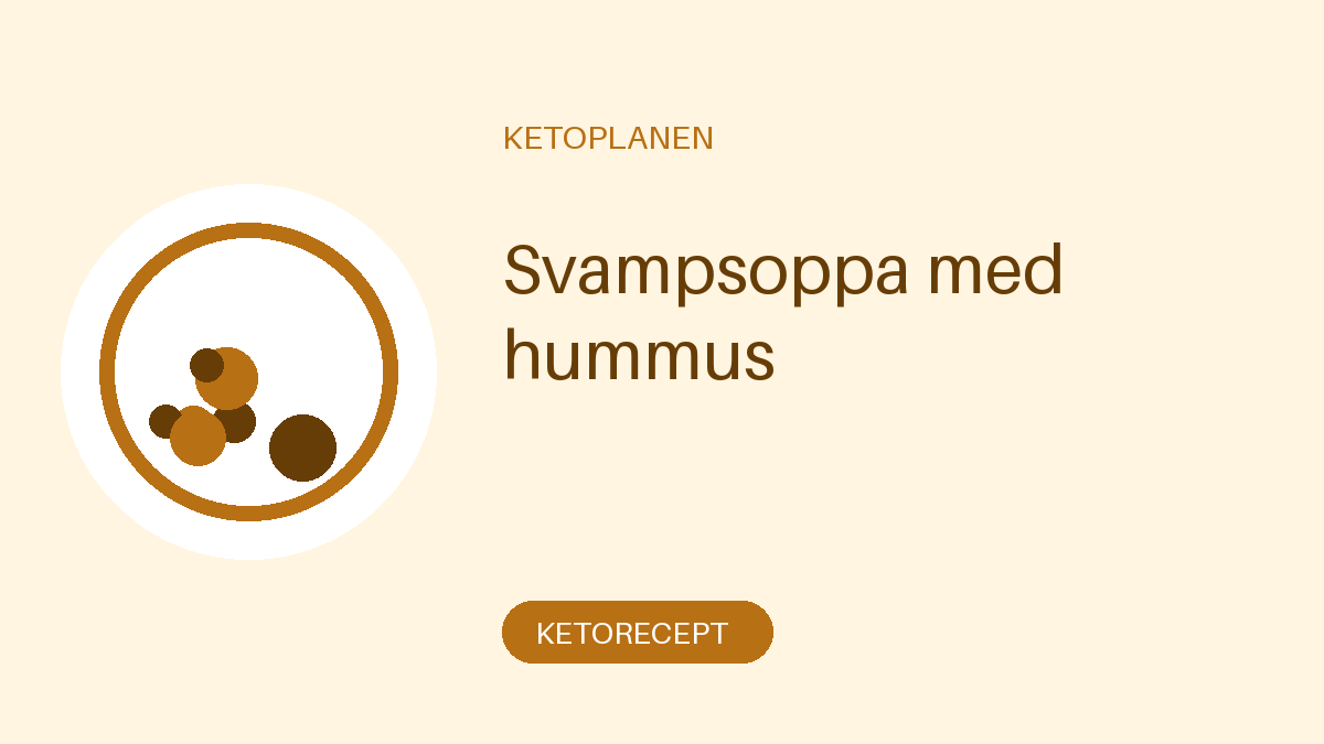 Svampsoppa med hummus