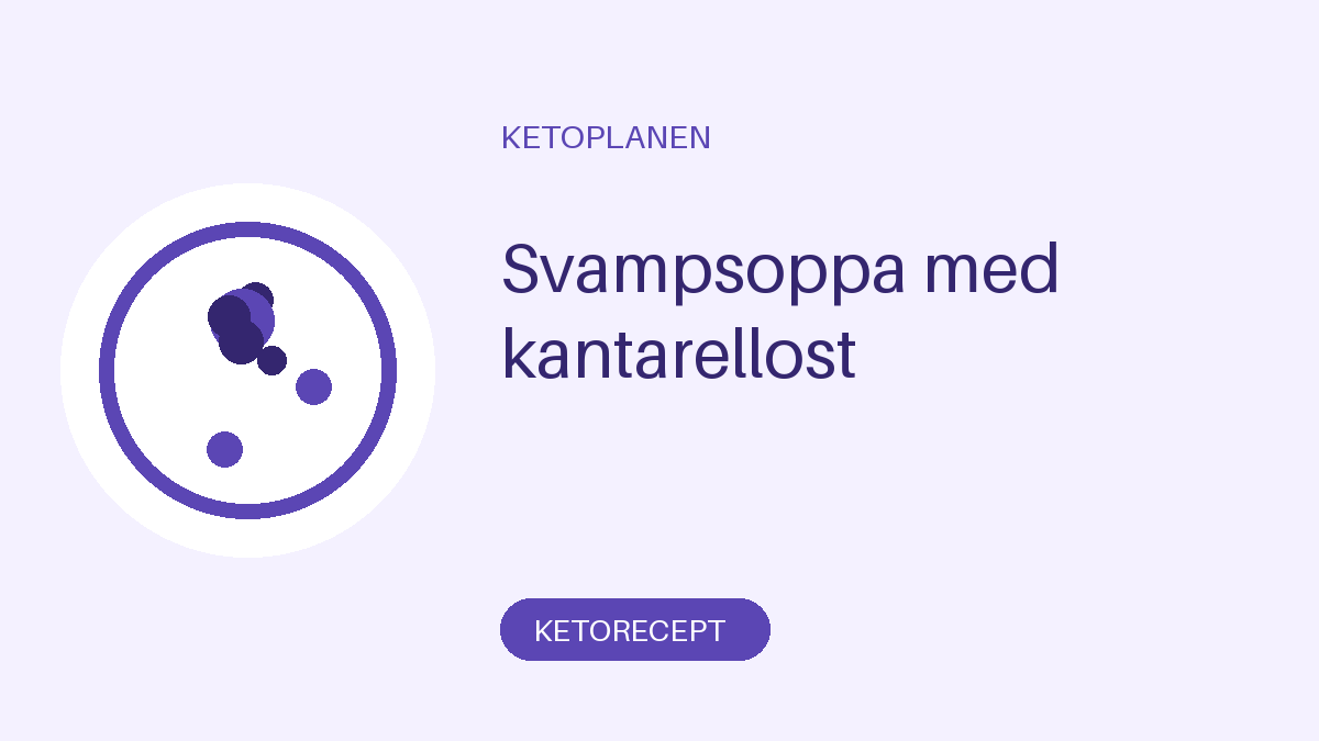 Svampsoppa med kantarellost