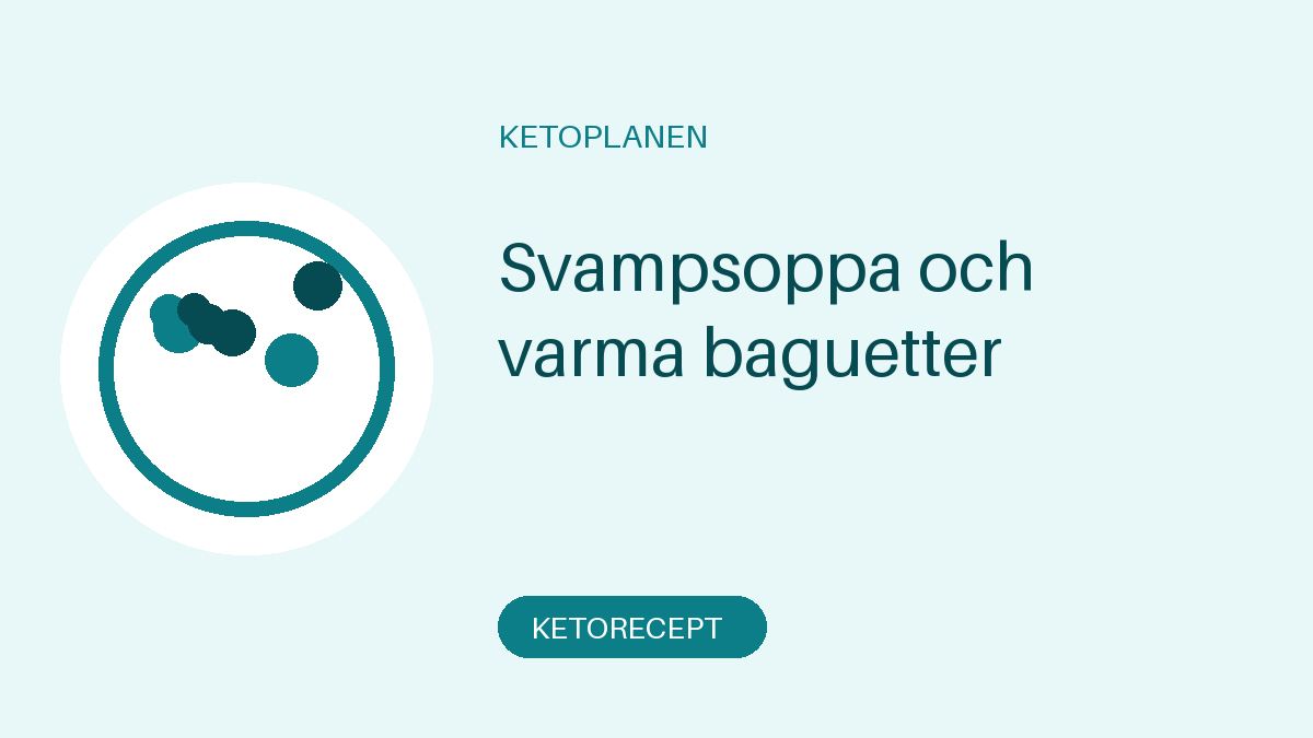 Svampsoppa och varma baguetter