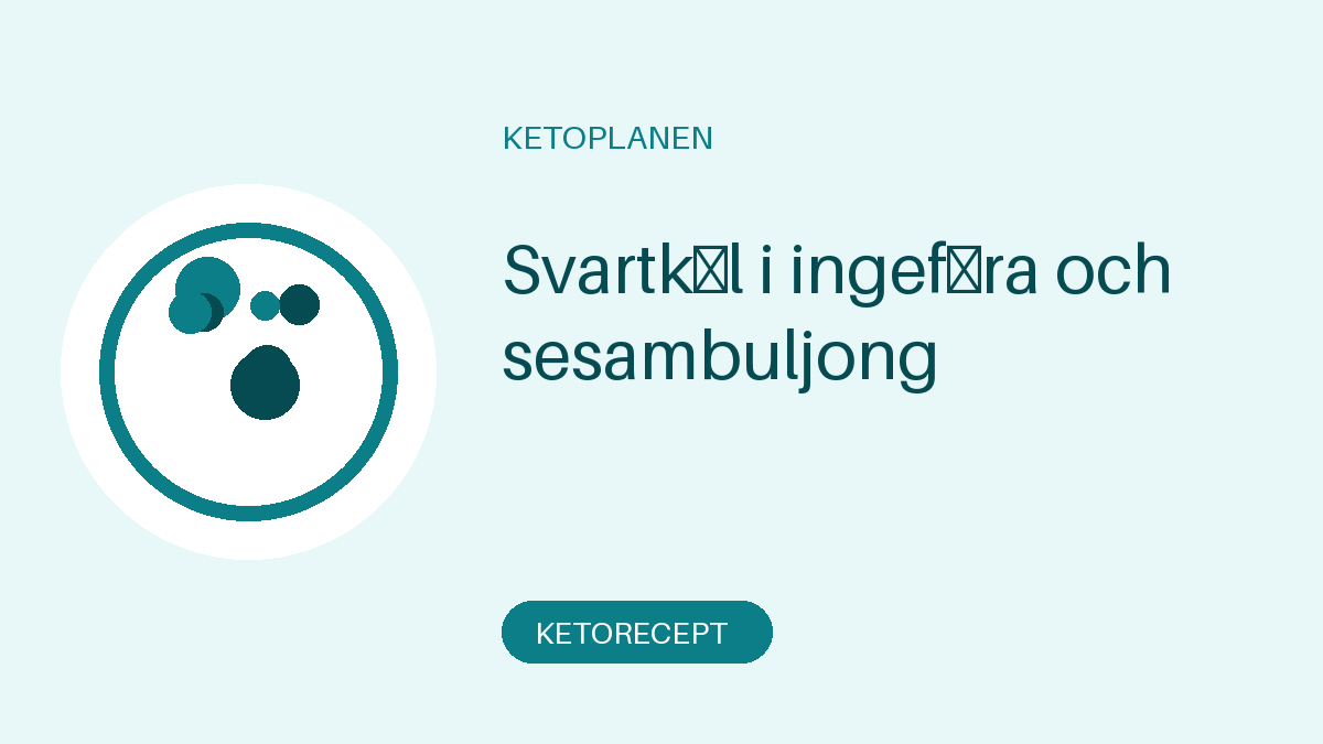 Svartkål i ingefära och sesambuljong
