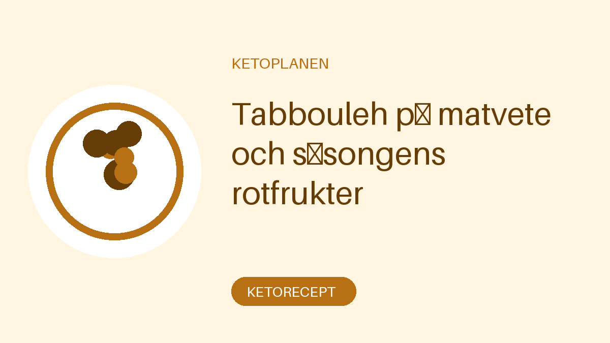 Tabbouleh på matvete och säsongens rotfrukter
